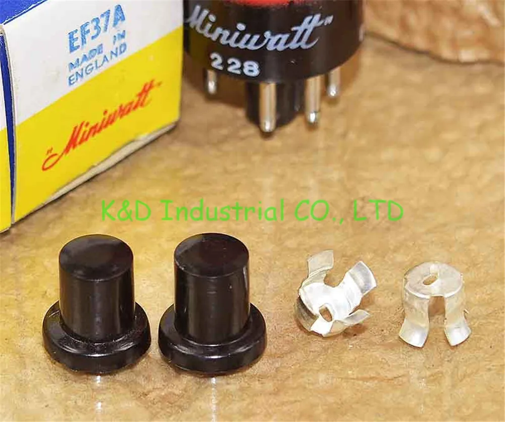1pc Black Bakelite Vacuum Tube Anode Cap for EF37 6J7 Audio Valve Amps socket