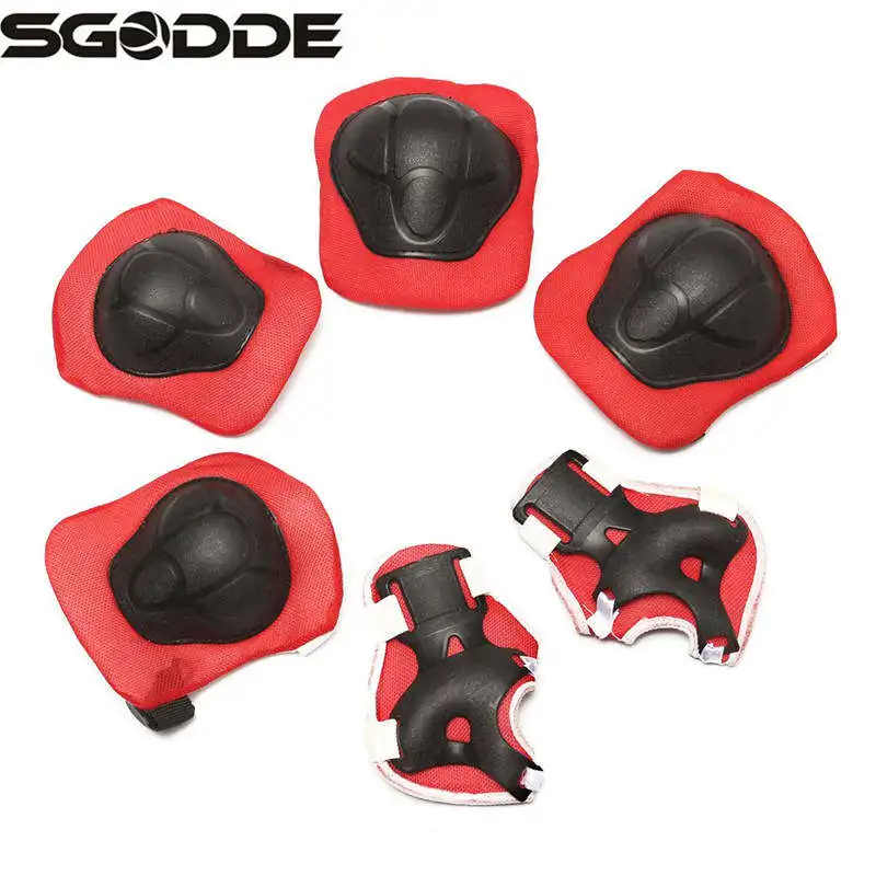 6pcs/set Kids Protective Patins Roller Skating Knee Elbow Pad