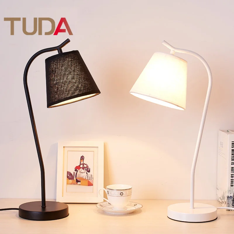 

TUDA 24X53cm Creative Dormitory Desk Lamp Desk LED Eye Protection Table Lamp Learning Bedroom Warm Bedside Lamp