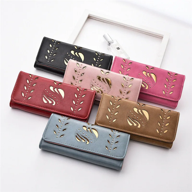 

NoEnName Newest Women Ladies Clutch Leather Wallet Long Card Holder Phone Bag Case Purse Handbag