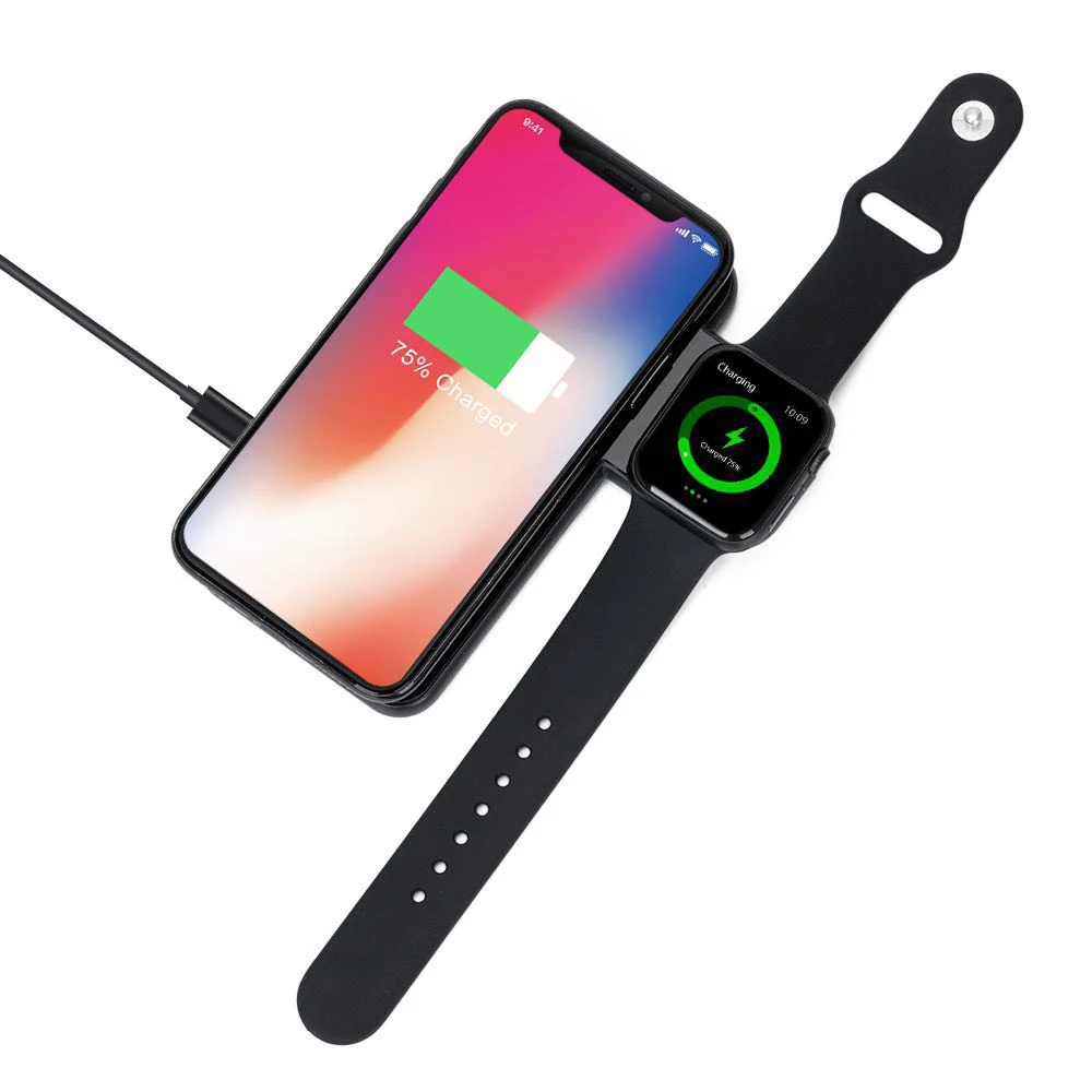 

Qi Wireless fast Charger mobile holder For Apple Watch 3 2 1 For iphone XS MAX XR X 8 Plus Samsung S10 9 8 7 phone charging dock