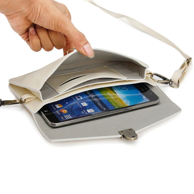 Luxury Colorful Phone Bag Universal PU Leather Pouch Crossbody Small Bags for iPhone 11 11pro max X XS Max XR 6 7 8 Plus Case case for iphone 7