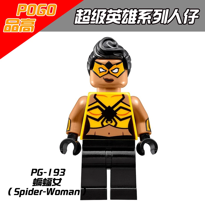 

Spider-Woman DC Comics Wonder Woman Super Heroes Alien Building Blocks Bricks Action Children Gift Toys Compatible with Legoe