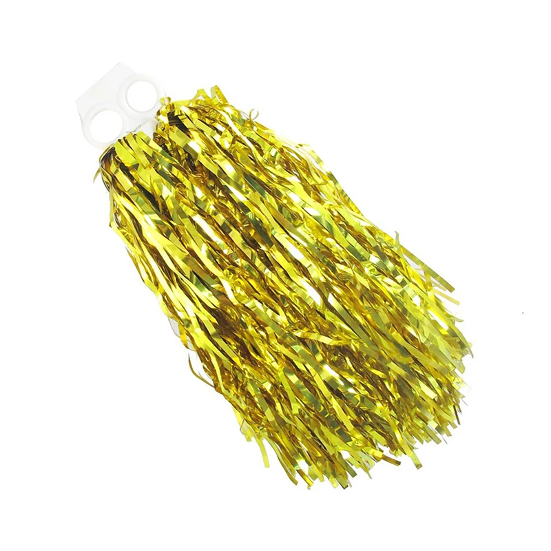 Детский костюм Cheer Leader Ручка Pom Poms разбрасыватель золота пластика|Помпоны| |