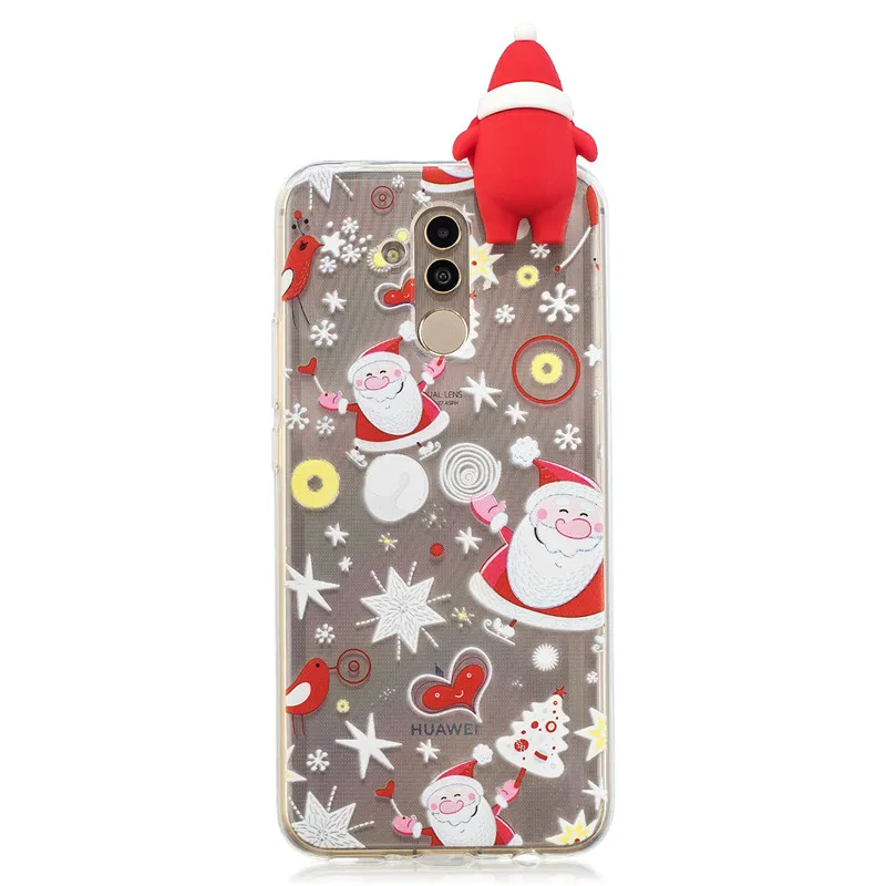 Nova 2I Soft TPU Silicon Case On Coque Huawei Mate 20 Lite Case Christmas Tree Covers For Huawei Mate 10 Lite Phone Cases