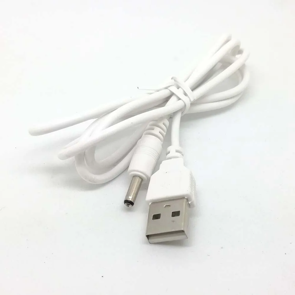 Новый Белый ПК USB папа до 5 В DC 3 мм x 1 35 бочка Разъем Кабель питания Шнур _ зарядный
