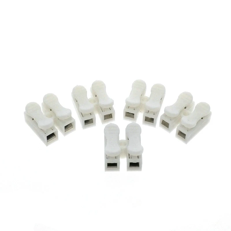 

5pcs/lot 2pin spring Connector wire conneting Easy to install no need soldering