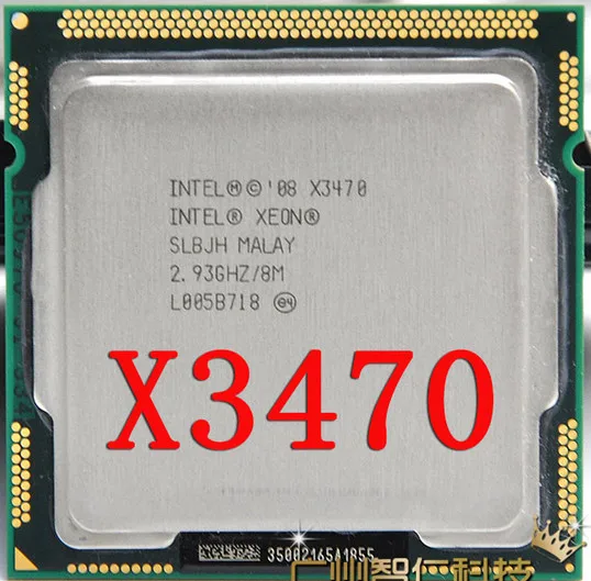 Lntel X3470 x3470 4 ядра 2 93 ГГц LGA 1156 95 Вт 8 м кэш Desktop процессор равный i7 870 оборванный штук |
