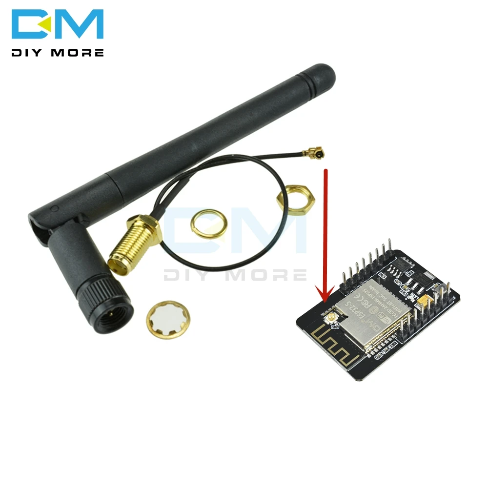 OV2640 ESP32-CAM Bluetooth Module Camera Development Board ESP32 OV7670+2.4G Wireless SMA Antenna NRF24L01 2dB Gain+PA CC2500