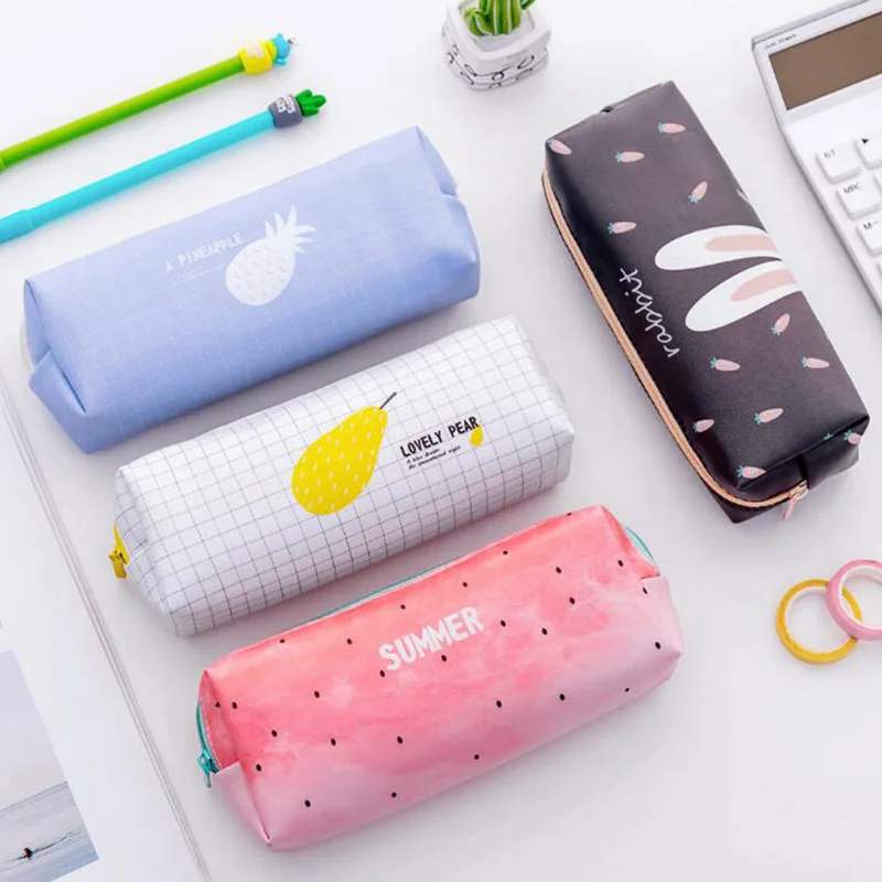 Kawaii детский фруктовый ананас пенал Estuches школьные офисные принадлежности для
