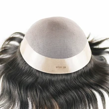 SimBeauty Men's Toupee Fine Mono Toupee Poly Coating Hairpieces Durable Hair Replacements Hair Systems for Men SimBeauty Men's Toupee Fine Mono Toupee Poly Coating Hairpieces Durable Hair Replacements Hair Systems for Men