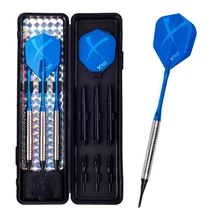 3pcs/Set Soft Tungsten Darts Electronic Darts 18g Tungsten Dart Shaft With Blue Color Dart Flight