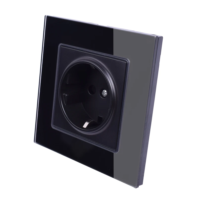 Розетка настенная с заземлением 16 А 86 х86 мм|eu socket plug|plug poweroutlet plug |