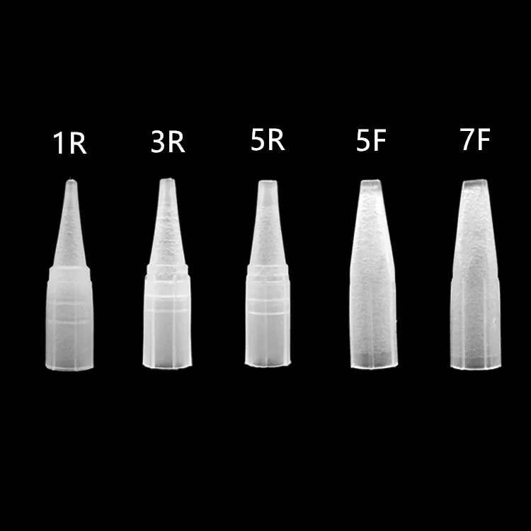 1000 шт. 1/3/5RL 3/5/7f наконечники для тату Перманентный макияж Высокое качество торговля традиционные иглы для тату-машинок колпачки для бровей, губ, макияж, микроблейдинг, машина