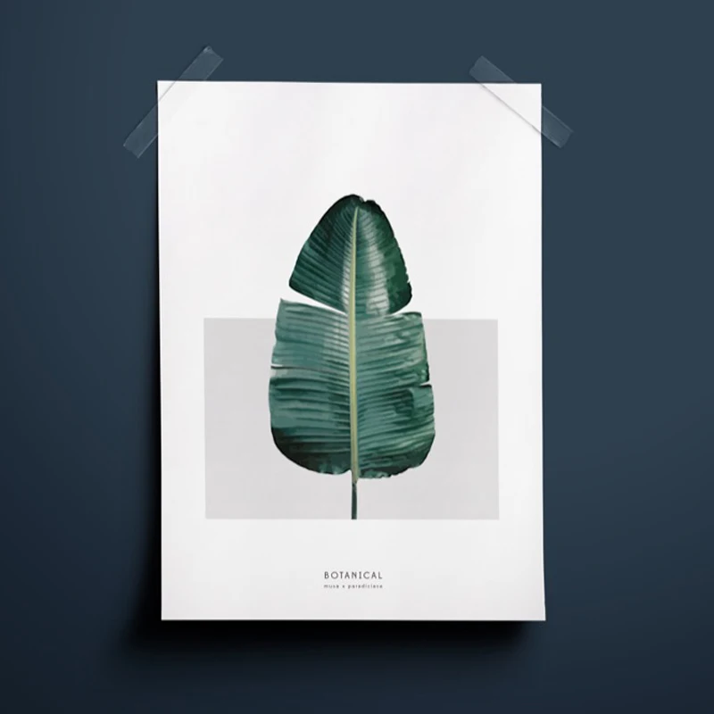 Watercolor Botanical Posters and Prints Modern Wall Art Canvas Painting Leaves Wall Pictures For Living Room Home Decoration