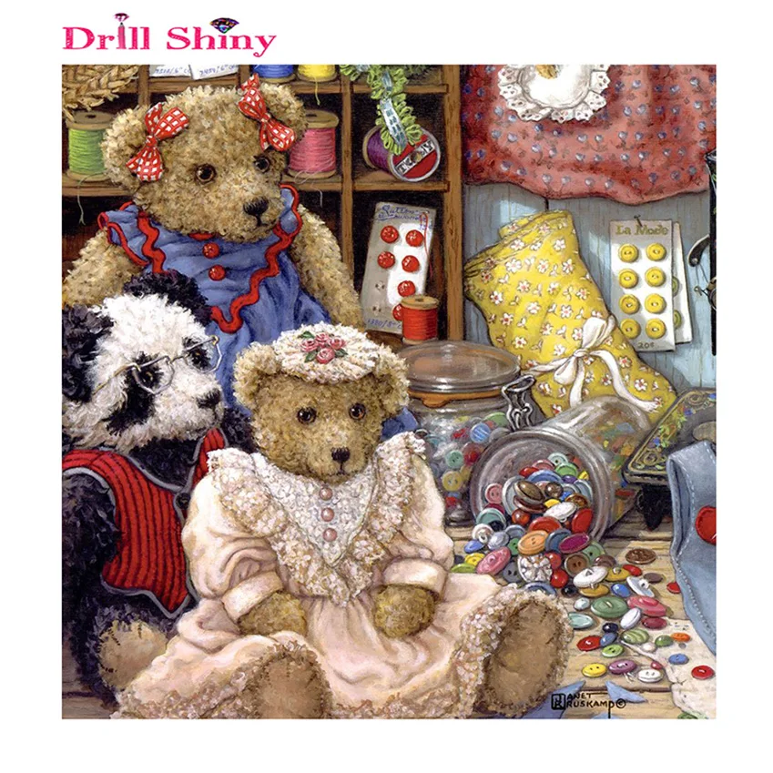 diamond painting teddy bears