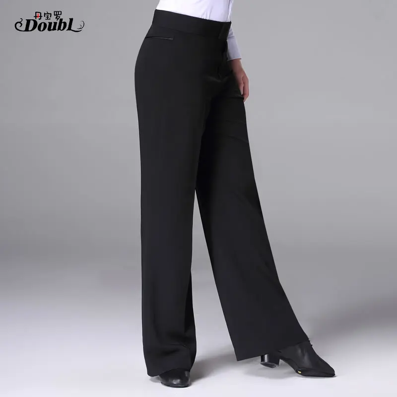 

Men Professional Latin Proformance Dance Pants Adult Male Ballroom Dance Trousers Square National Standard Practice Pants H692