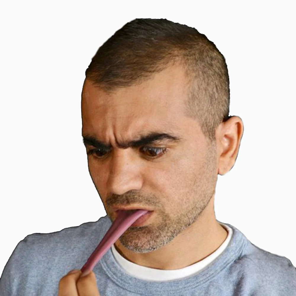 

2019 Newest horror funny magic tricks whole person false simulation tongue magic props decompression toy Halloween prank