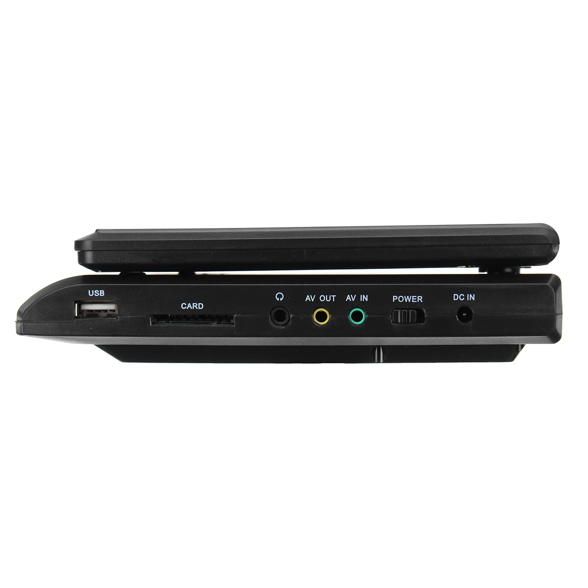 Portátil de 7,8 pulgadas HD TV casa coche reproductor de DVD VCD CD MP3 DVD USB SD reproductor de tarjetas RCA TV Portatil juego de Cable 16:9 pantalla LCD giratoria - 4