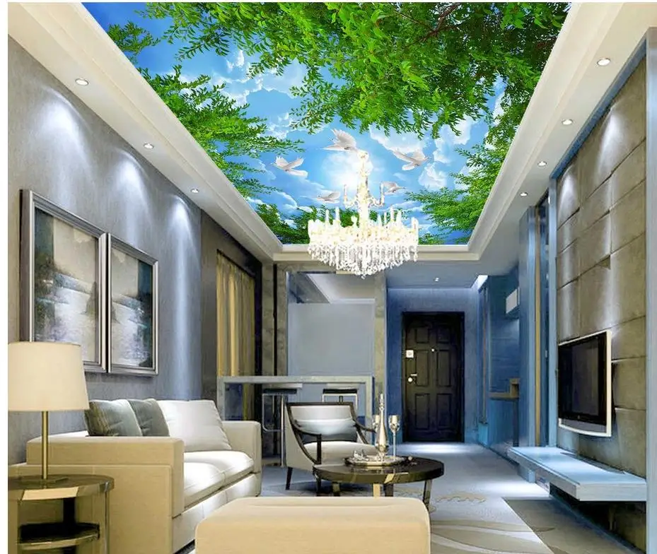 

papel parede mural wallpaper ceilings Landscape wallpaper murals 3d room wallpaper landscape ceiling