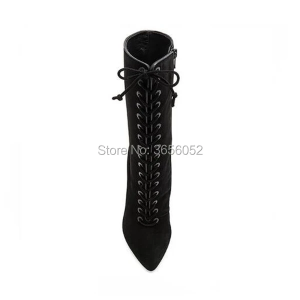 -2017-Designer-Women-Lace-up-Suede-Boots-Thin-High-Heel-Pointed-Toe-Women-Ankle-Boots