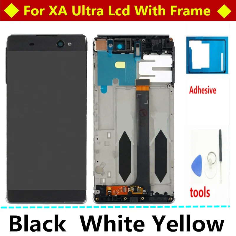 

6.0" Original LCD For SONY Xperia XA Ultra Display Touch Screen with Frame For SONY XA Ultra LCD Display F3211 F3212 F3215 F3216