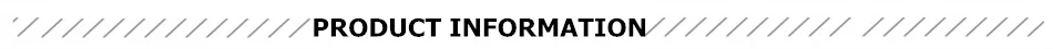 0-2 PRODUCT INFORMATION