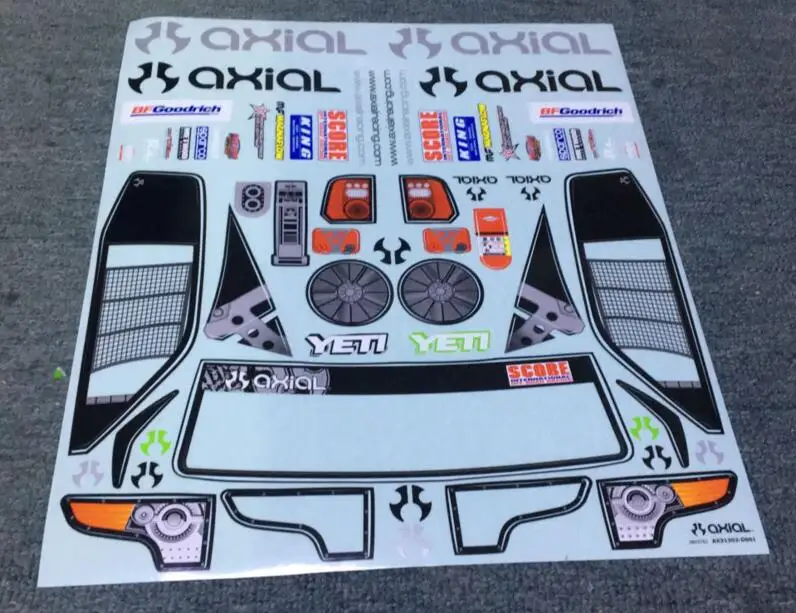 

1/10 RC Crawler Axial AX31302 Decal 1/10 Axial axial Yeti SCORE AX90068 90050 Short Course Car