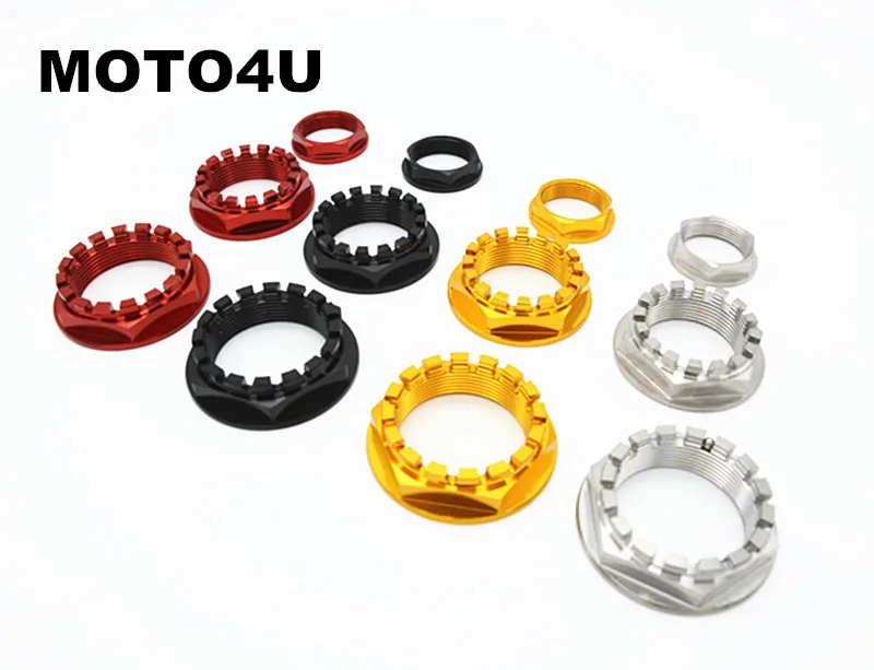 

MOTO4U 3PCS Front and Rear wheel axle nut CNC Racing Aluminum for Ducati