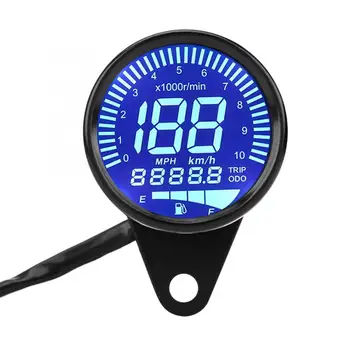 

Universal Motorcycle LED Digital Speedometer Tachometer Speed Gauge Oil Level Meter Instruments Black motorsiklet aksesuarlari
