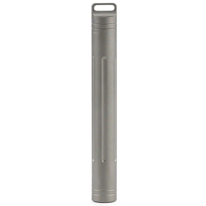 

Titanium Alloy Seals Waterproof Toothpick-Holder Earwax Spoon Canister Bottle Edc
