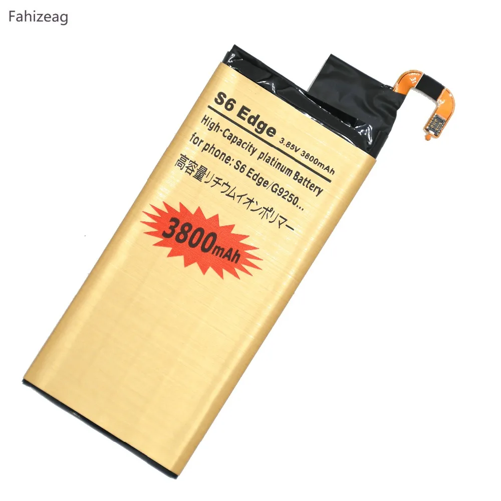Fahizeag 5 шт. 3800 мАч EB-BG925ABE запасная батарея для Samsung Galaxy S6 Edge G9250 G925S G925FQ SM-G925l G925F G925L G925K