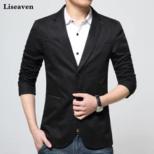 Liseaven модные блейзеры Для мужчин куртка мужской Повседневное Блейзер Большие размеры M-5XL пальто Костюмы для Для мужчин