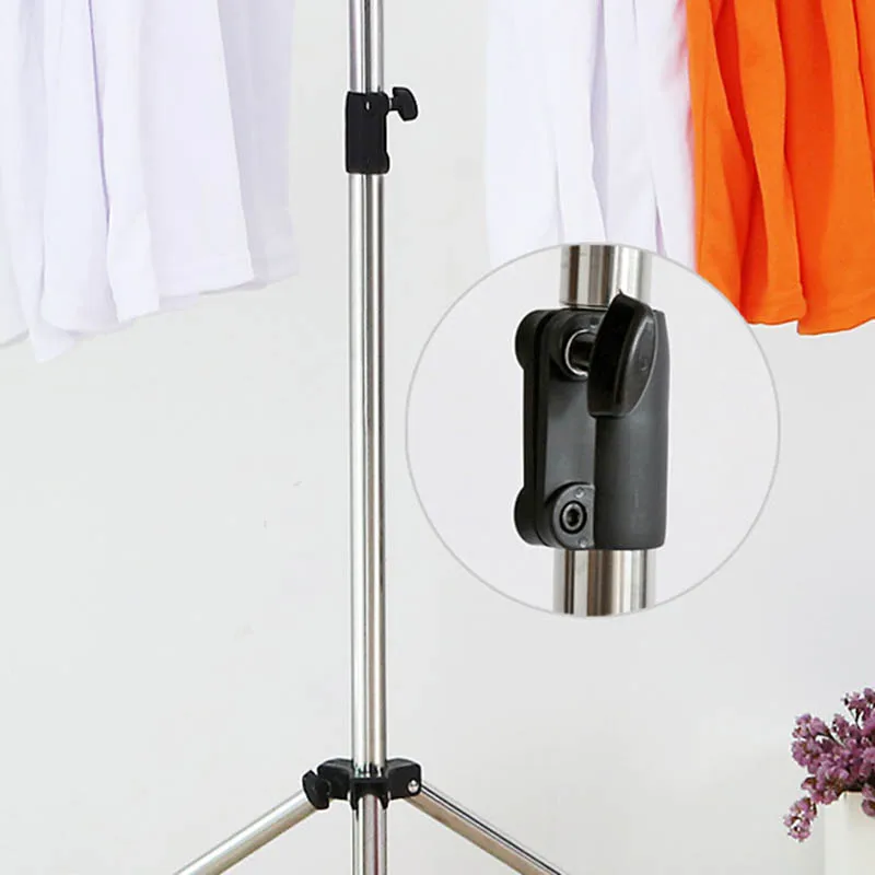  Home Decoration Accessories 125cm Foldable Clothes Hanger Adjustable Stainless Steel Clothes Drying