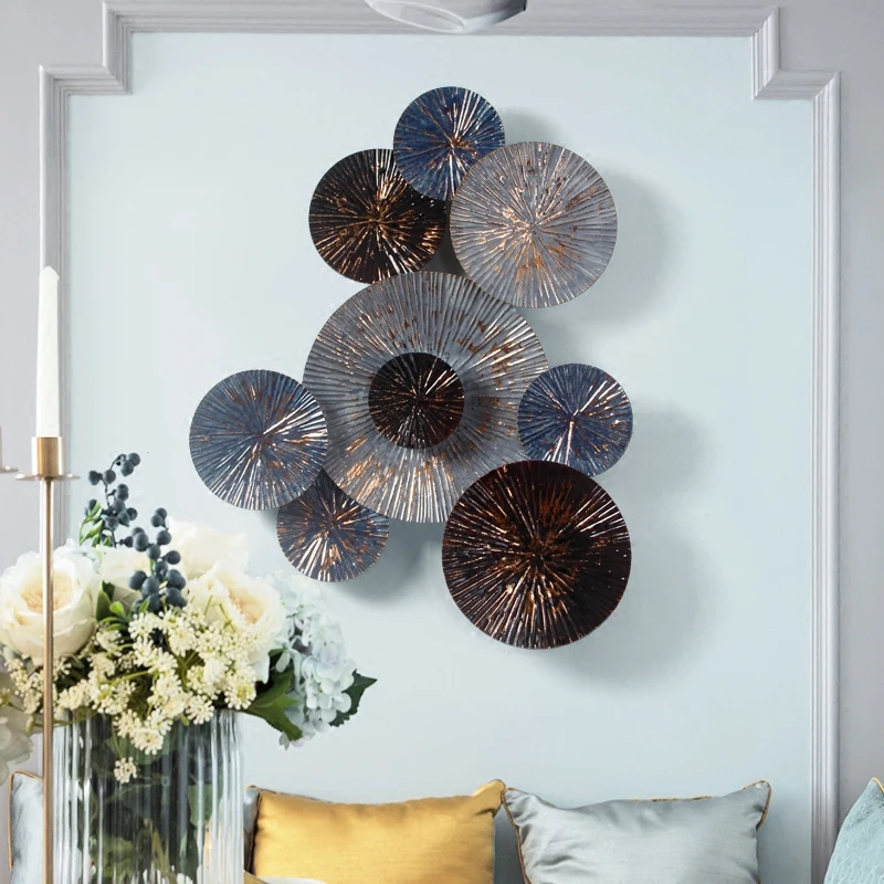 

European Retro Wrought Iron 3D Stereo Wall Hanging Crafts Ornament Decoration American Creative Home Wall Mural Wall Accessories