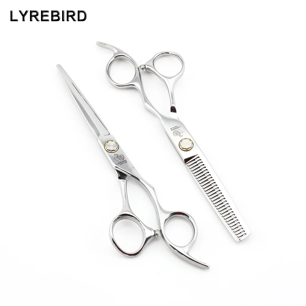 Professional barber scissors 6 INCH Hair Shears Bearing screw Sword blade Lyrebird HIGH CLASS NEW | Красота и здоровье