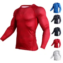 Мужские 3D принты обтягивающие с длинным рукавом рубашки для бега Мужская Спортивная майка для фитнеса футболка мужские легинсы для активного спорта футболки одежда