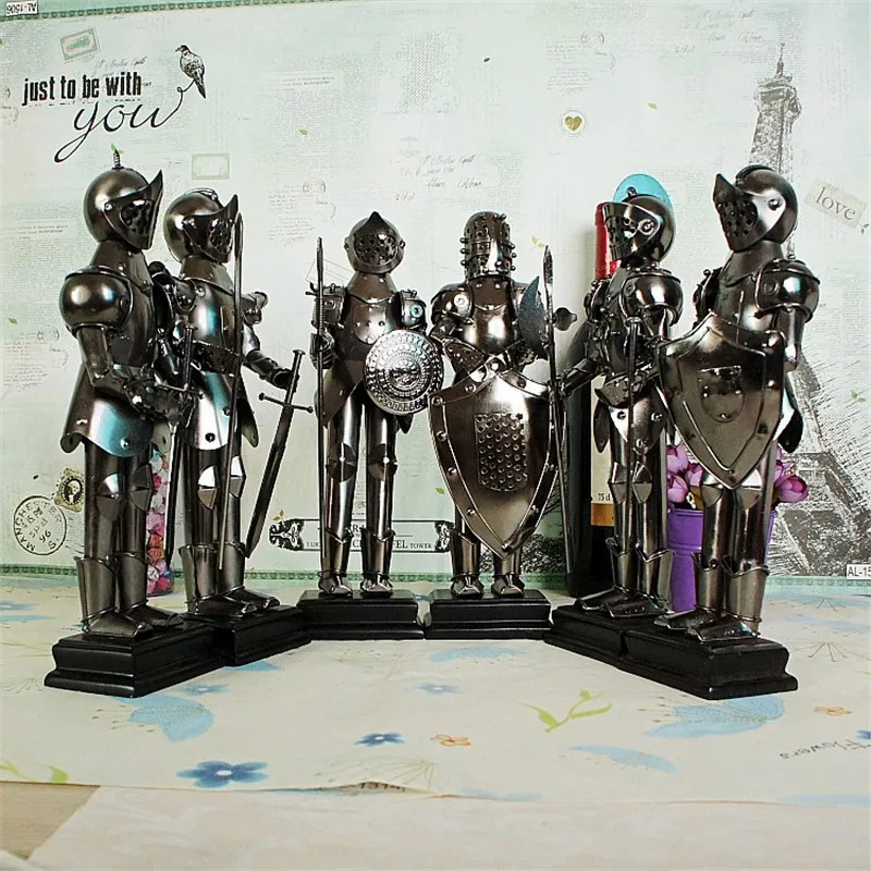 

1/12 28CM Creative Metal Crafts Metal European Soldier Armor Boy likes M181