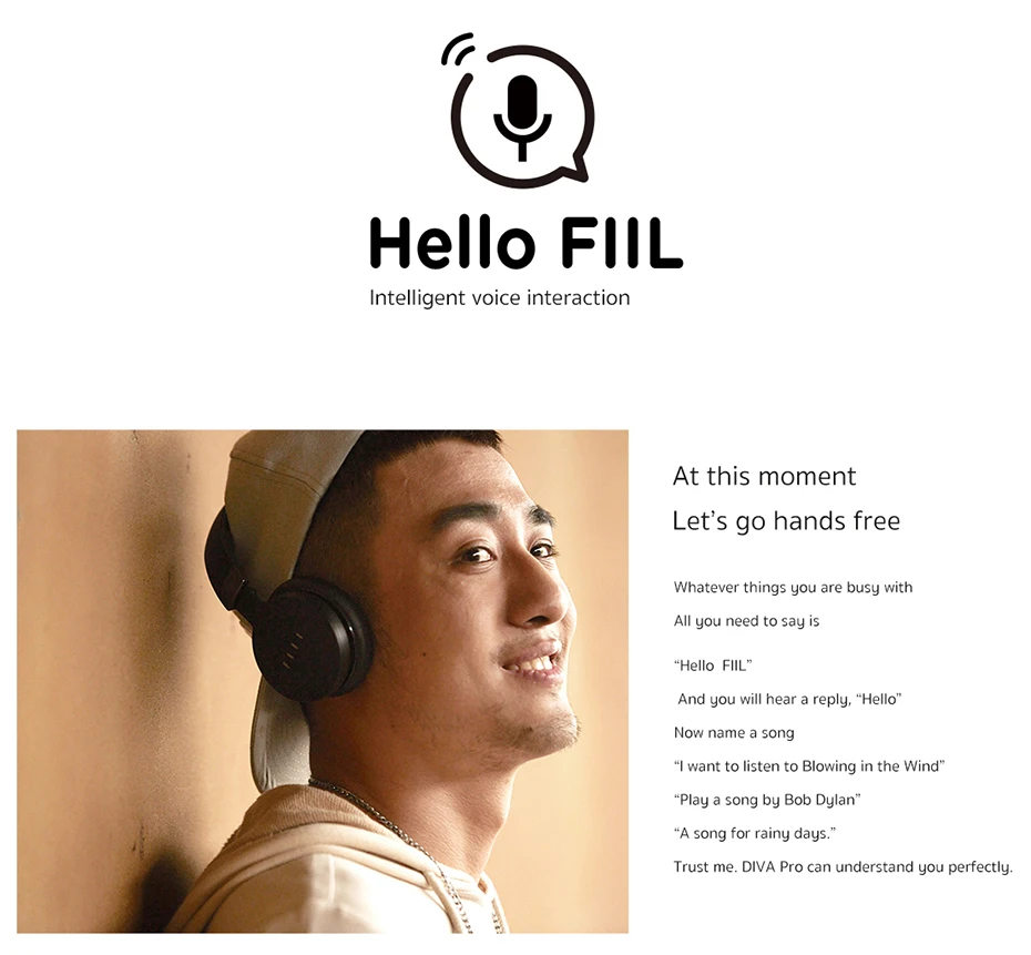 FIIL DIVA Pro Bluetooth Headphone smart Headset MaxWide 3D sound Wireless Headphones Professional MAF smart noise canceling (3)