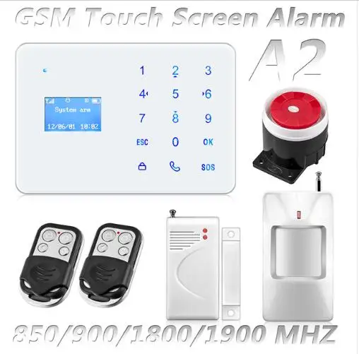 

Latest Version of GSM Alarm System with Mobile Calling & Touch Screen LCD Clock Display & Li-Battery Built-in for Non-Stop Alarm