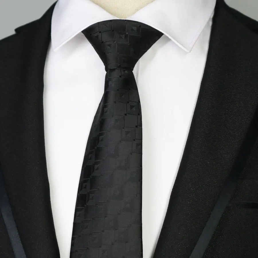 Новинка, 7 см, мужские Узкие галстуки, полиэстер, шелк, узкая полоска, на шею, мужские галстуки на свадьбу, вечеринку, Gravatas, для взрослых, красные, черные, желтые, тонкие галстуки - Цвет: HJL-HT-26