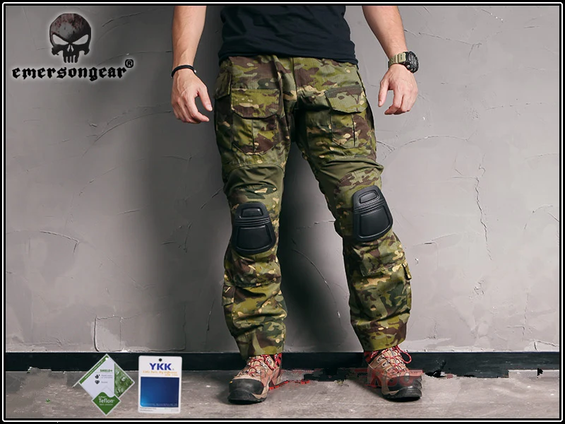Emersongear G3 боевая рубашка и брюки с наколенниками водонепроницаемая тренировочная