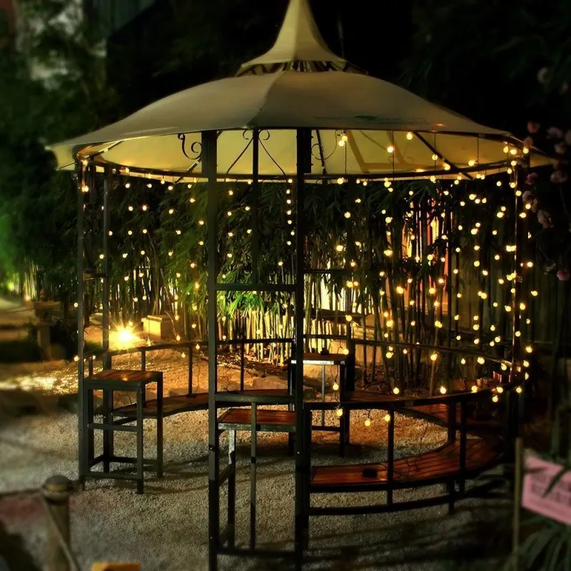 Corda de Fadas Festa de Casamento Natal ao ar Bolas Luzes Decorativas Bateria Operado Livre Guirlanda Decoração 100 m 800 Led 32 fairy string