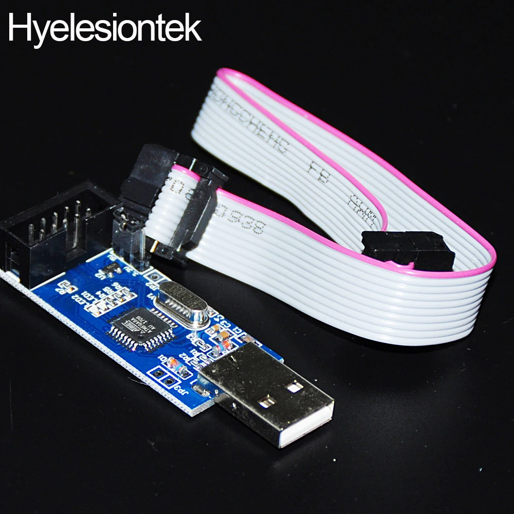 USBasp USB ISP Programmer ATMEL AVR With 6 way adapter Arduino ATMega ATtiny