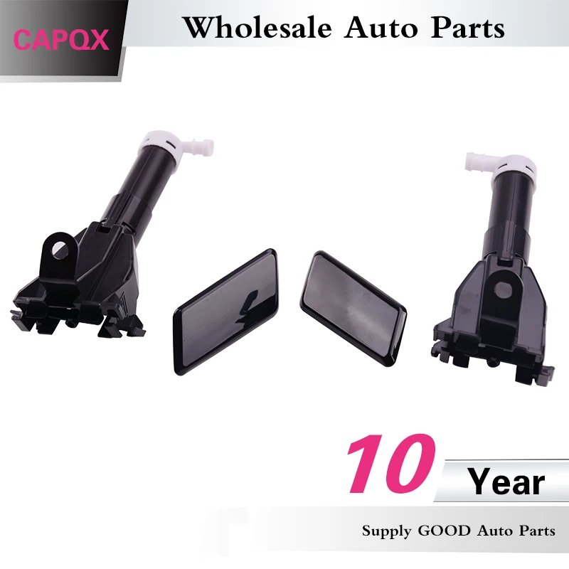 CAPQX 4PCS headlight washer nozzle Actuator & cover cap 85208 06020