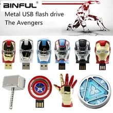 Мстители Железный человек Халк Usb флэш-накопитель 64 Гб 128 ГБ Usb 2,0 флэш-накопитель 4 ГБ 8 ГБ 16 ГБ 32 ГБ Флешка Высокое качество флэш-диск лучший подарок