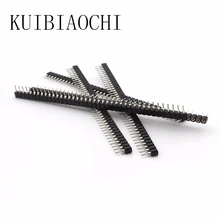 5 шт./лот 2,54 мм контактный разъем Женский Однорядный 40 Pin 2,54 мм Круглый контактный разъем 1x40pin