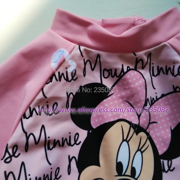 minnie mouse rash guard swimsuit