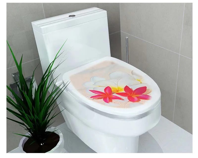 1 шт. 3D настенная наклейка для туалета виниловые художественные Обои Съемные наклейки для ванной комнаты домашний декор wc Туалетная наклейка Vlinders Decoratie