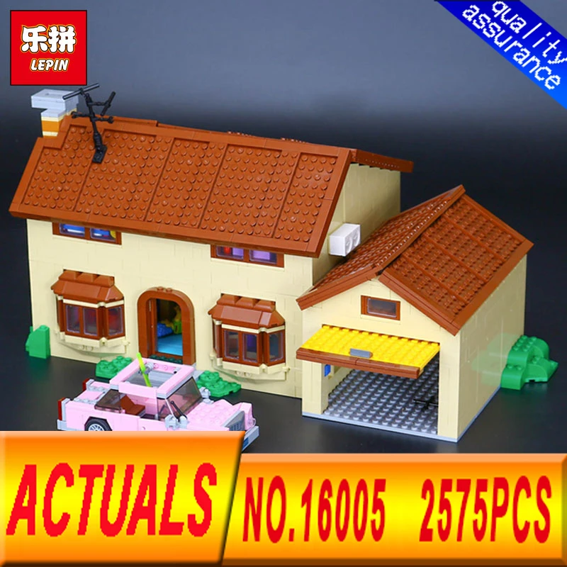 

LEPIN 16005 2575Pcs the Simpsons House Model Building Block Bricks Compatible 71006 Boy gift